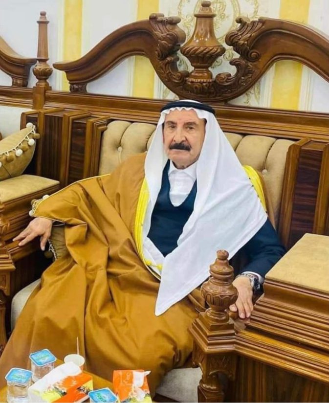 الشيخ طلال حبيب الخيزران عشائر العزة من مواليد 1946