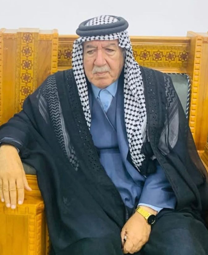 الشيخ فريق مبدر علي عشائر الغرير من مواليد عام 1954